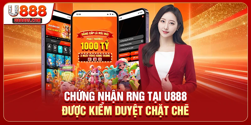Chứng nhận RNG tại U888 được kiểm duyệt chặt chẽ