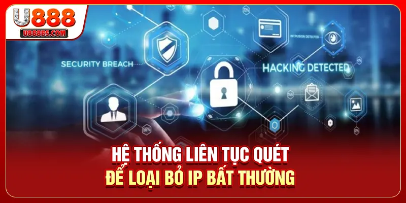 Hệ thống liên tục quét để loại bỏ IP bất thường