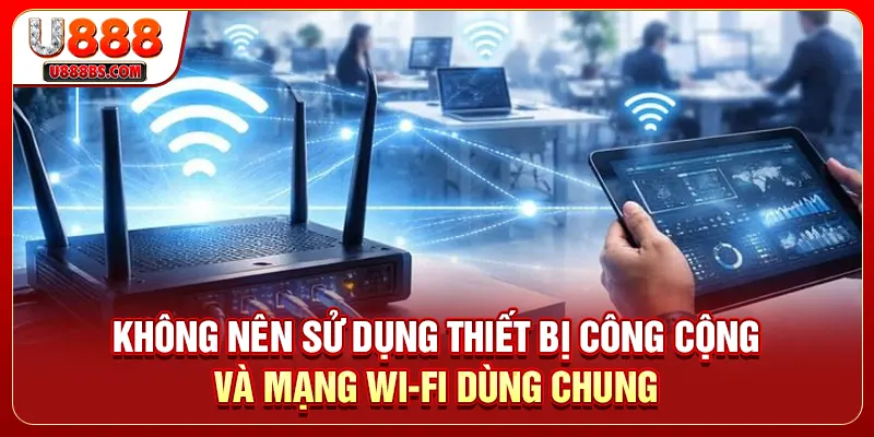 Không nên sử dụng thiết bị công cộng và mạng Wi-Fi dùng chung