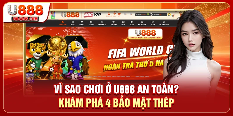 Vì sao chơi ở U888 an toàn? Khám phá 4 bảo mật thép